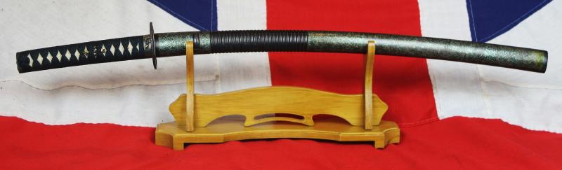 A Beautiful Original Signed Bizen Yokoyama Sukekane 尉祐包 Dated February 1867, He Was The 13th Generation Sukesada & 58th Generation From The Founder of Bizen Smiths In Superb Polish With Edo Period Mounts of Shakudo & Gold by Yasuyuki 安随