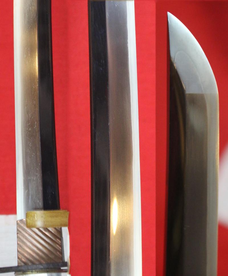 A Beautiful Original Signed Bizen Yokoyama Sukekane 尉祐包 Dated February 1867, He Was The 13th Generation Sukesada & 58th Generation From The Founder of Bizen Smiths In Superb Polish With Edo Period Mounts of Shakudo & Gold by Yasuyuki 安随