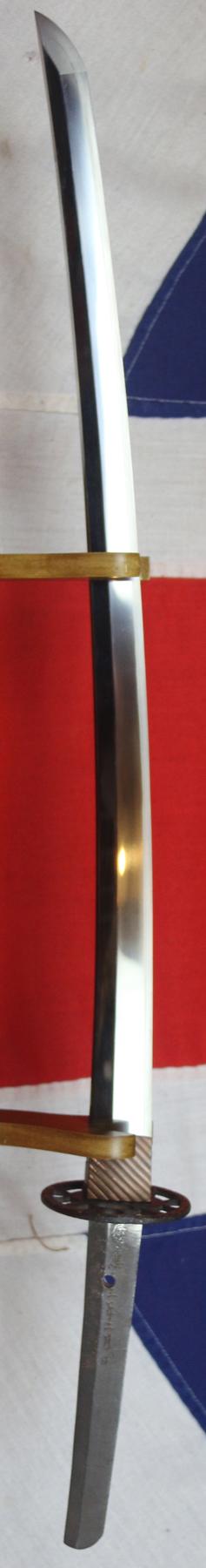 A Beautiful Original Signed Bizen Yokoyama Sukekane 尉祐包 Dated February 1867, He Was The 13th Generation Sukesada & 58th Generation From The Founder of Bizen Smiths In Superb Polish With Edo Period Mounts of Shakudo & Gold by Yasuyuki 安随