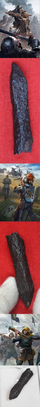 Choose The Ideal New Year Gift From Great Britain's Favourite Armoury Antiques & Collector's Shop . A Most Scarce Original Late 14th Century Crossbow Bolt Quarrel. From the Reign of King Henry Vth and the Battle of Agincourt in 1415