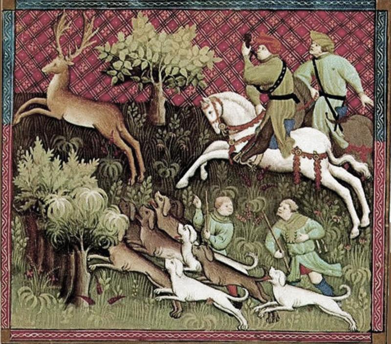 From Limoges, a Champleve Enamel Gilt & Bronze Sword Belt Plate of a Knight of King Henry II & Queen Eleanor of Aquitaine. Decorated With A Knight Combating A Beast with Spear and Shield . 1100's 'Opus Lemovicense' Crafted in Limoges, Aquitaine