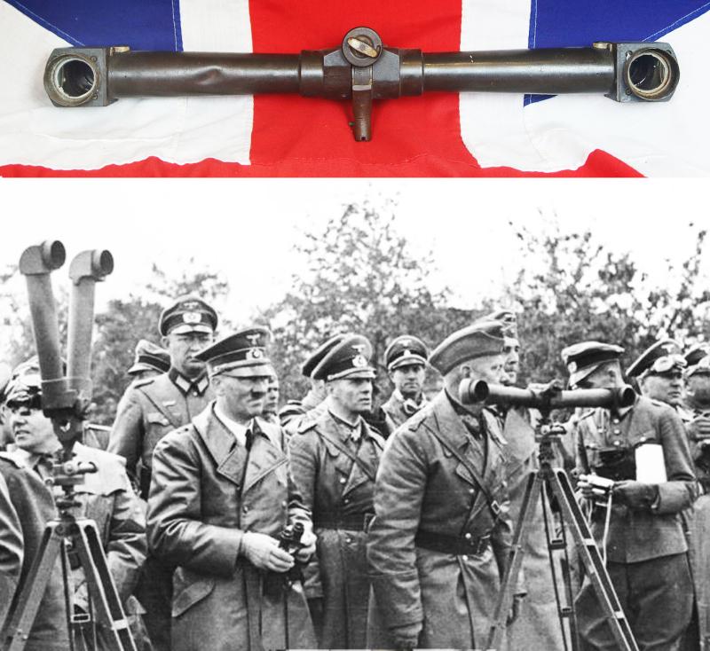 Original German WWII ‘Rabbit Ear’ Optic Sighting Periscope, Scherenfernrohr S.F.14.Z.Gi. Tank Turret Mounting