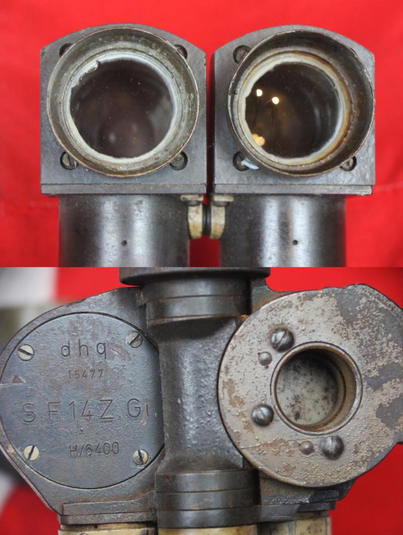 Original German WWII ‘Rabbit Ear’ Optic Sighting Periscope, Scherenfernrohr S.F.14.Z.Gi. Tank Turret Mounting