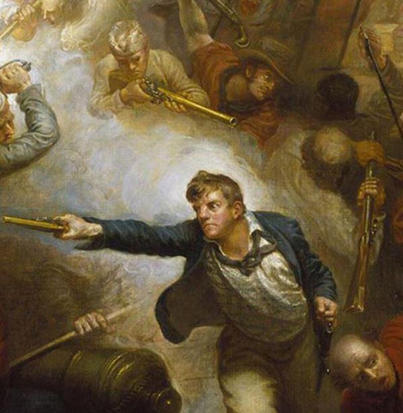 A Superb Finest Quality Large Royal Naval Sea Service Brass Cannon Barelled Flintlock Blunderbuss. Made by I Gore of The Minories, London. With Ordnance Crown Stamp. Land Pattern Brass Furniture. Circa 1760