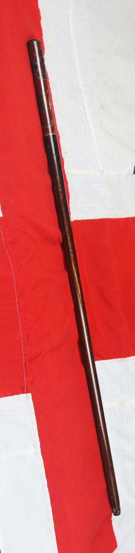 A Most Rare & Fabulous Original Antique Japanese Samurai Shikomizue Sword Stick With A Stunning Cloisonné Form Polychrome Urushi Lacquer Dragon Handle, Ken Form Mirror Bright Blade With Suguha Hamon