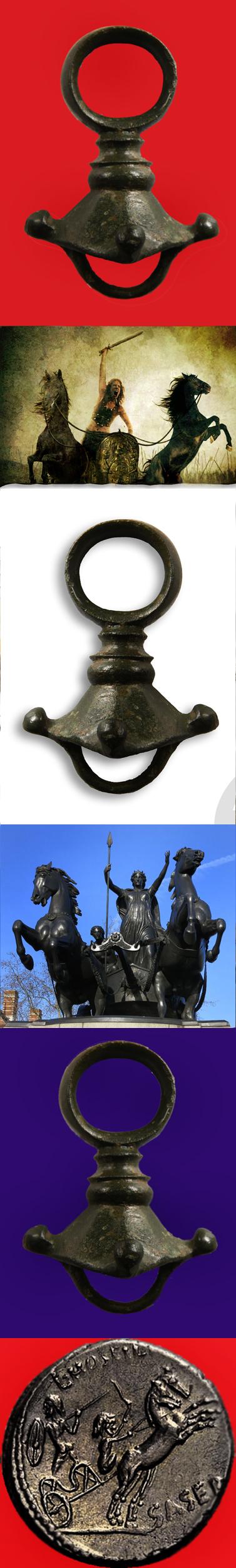 Stunning 2000 Years Old Ancient Briton,Original Celtic Chief's Bronze Chariot Mount, From the Time of King Prasutagus & Used By Chiefs of The King and Queen Boadicea Queen of the Iceni, of Norfolk, The Ancient Britons. Found in Norfolk