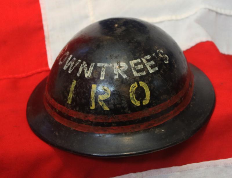 A Very Rare WW2, Factory Named 'Battle of Britain' & 'The Blitz' Period Rowntree's Factory Civil Defence Munitions Helmet. A Non Sparking Plasfort I R O Helmet, Used Before, During & After The 1942 Baedeker Raid in York. 9,500 Homes Destroyed