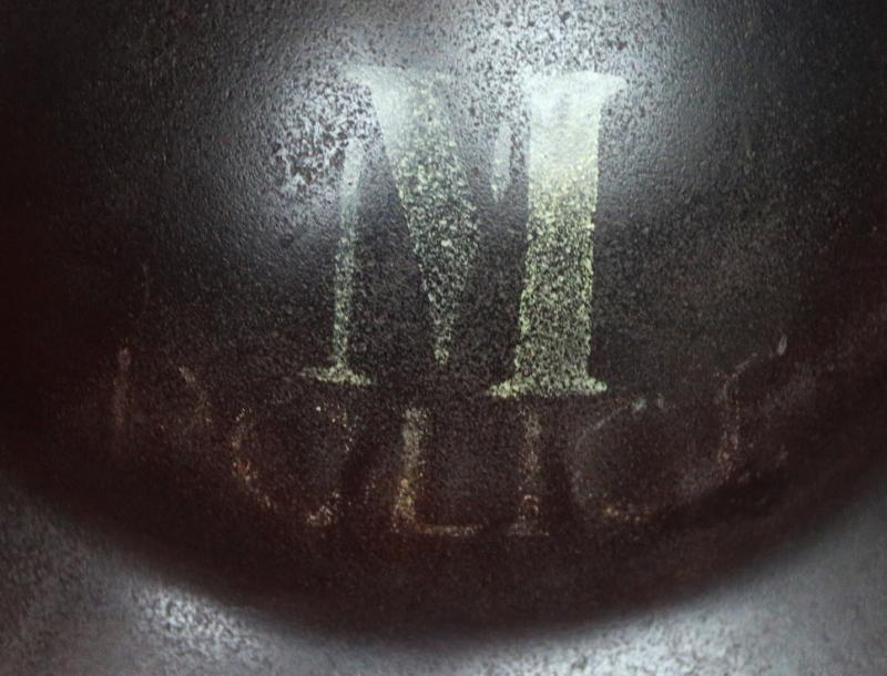 An Original WW2 Battle of Britain and the Blitz Period British Police 'Messenger' Brodie Pattern Helmet