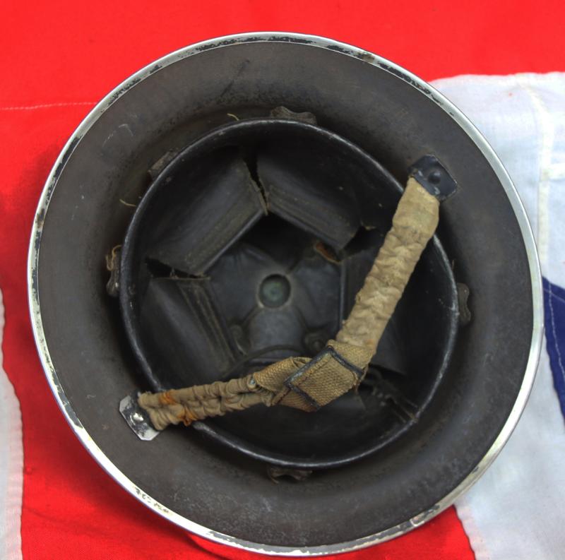 An Original WW2 Battle of Britain and the Blitz Period British Police 'Messenger' Brodie Pattern Helmet