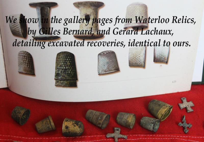 A Superb Battle of Waterloo Artifact Recovered From The Battle Site, A Soldier's Small Bronze Crucifix, Lost On The Field of Battle At Waterloo & Recovered at La Haye Sainte.
