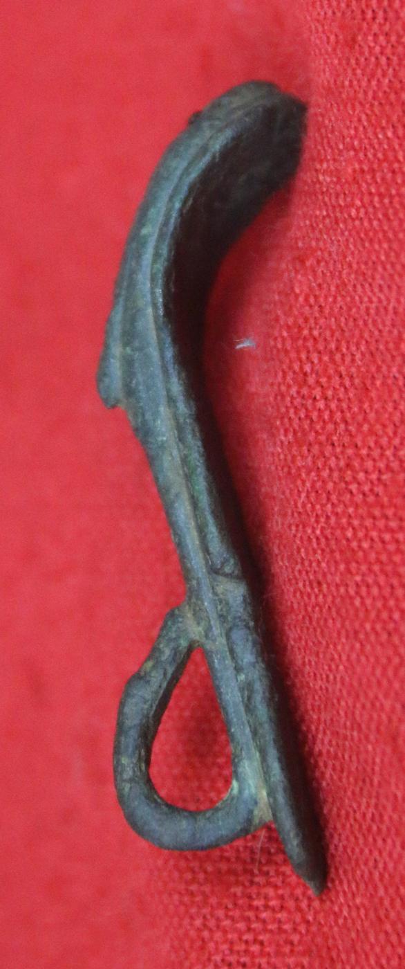 Roman-British Cobra Head Brooch, With Amber Glass Eyes. Combined With A Swan's Neck and Head Loop Ist - 2nd Century AD.1900 to 2000 Years Old