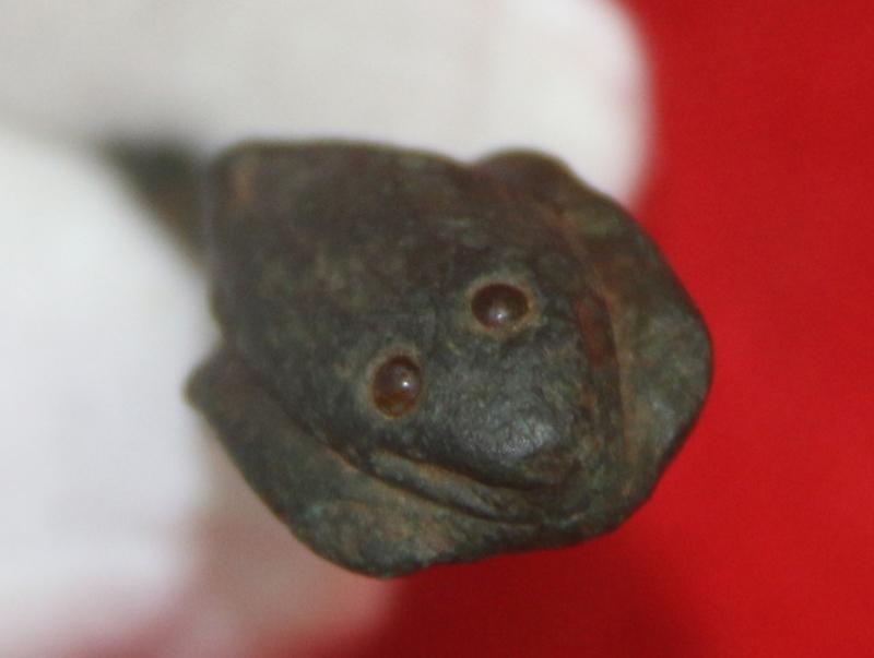 Roman-British Cobra Head Brooch, With Amber Glass Eyes. Combined With A Swan's Neck and Head Loop Ist - 2nd Century AD.1900 to 2000 Years Old