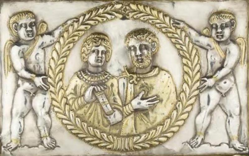 Roman-British Cobra Head Brooch, With Amber Glass Eyes. Combined With A Swan's Neck and Head Loop Ist - 2nd Century AD.1900 to 2000 Years Old