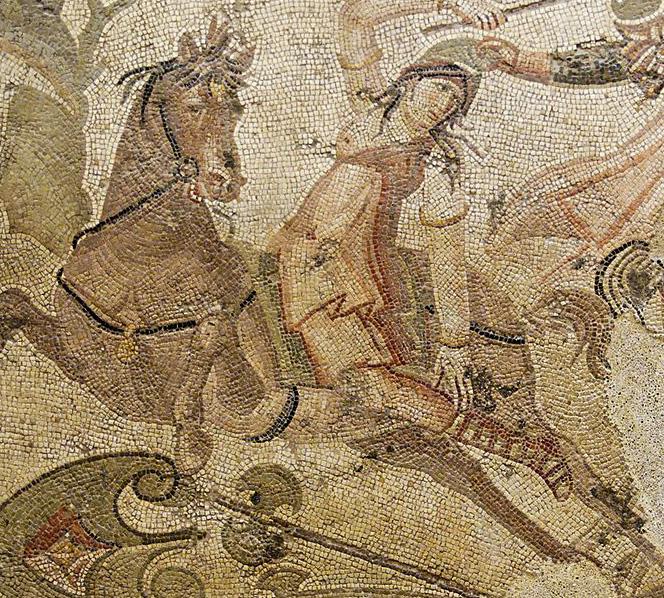 A Stunning Ancient Roman Ist Century AD, Galloping Cavalry Soldier on Horseback, Stylized Intaglio Engraved Bronze 'Status' Seal Ring.