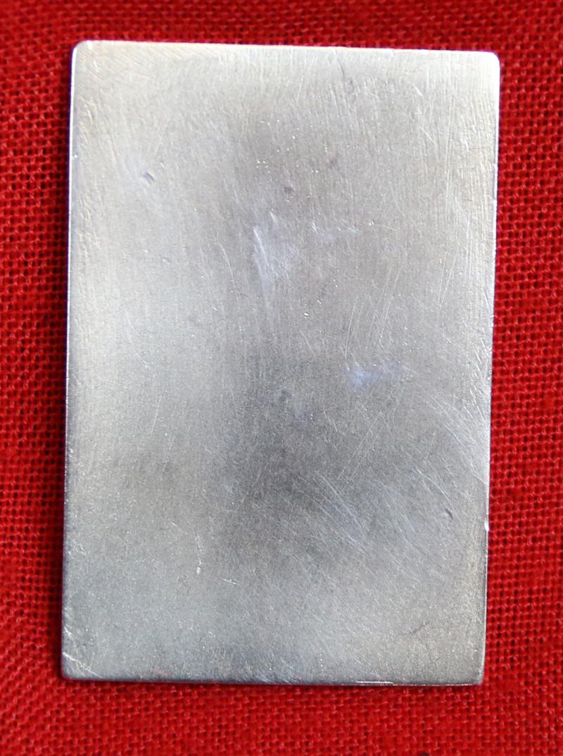 A Very Rare, Near Mint Condition Aeronautical Table Medal for The Graf Zeppelin LZ 4 Dirigible Test Flight To Strasbourg. Hallmarked Silver, {990} Plaque. Dated August 4th 5th 1908, For The Crew Of The Zeppelin That Exploded On Its Test Flight. By Lauer