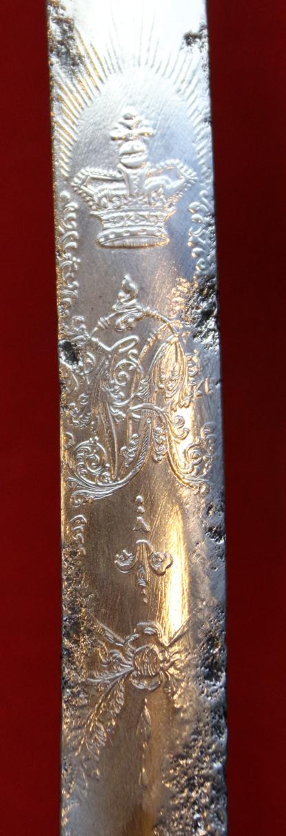 Crimean War, Indian Mutiny & Zulu War Service 1831 Pattern General Officer's Sword Mamaluke with Rare Copper Gilt & Leather Mounted Scabbard