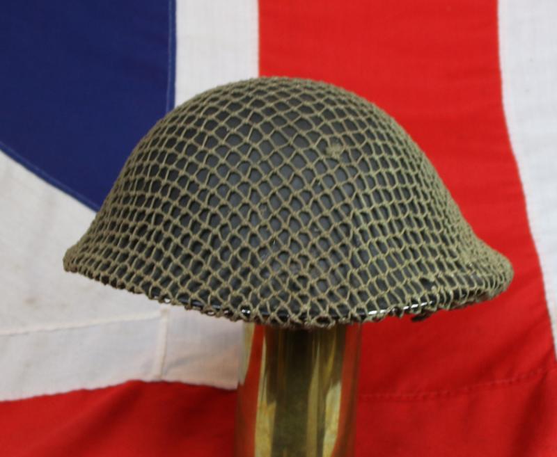 A Very Good MK IV D-Day Pattern Camouflage Helmet, With Original WWII Camo Netting. From a 1st Battalion The Duke of Wellington’s Regiment, Korean War Veteran
