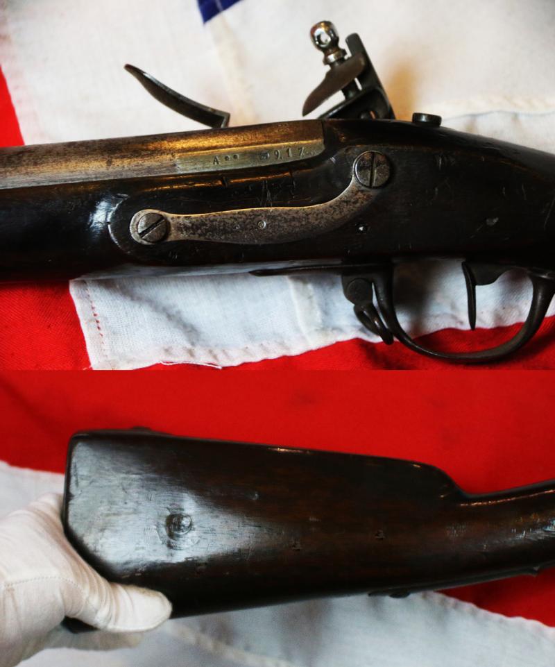 Very Fine Napoleonic Wars 1777 Model French Charleville Musket, Made at St Etienne, Napoleonic Wars Period Manufacture Royale in 1814. During Napoleon's Exile at Elba, Used For the War of 100 Days, Quatre Bras & Waterloo, For The Emperor