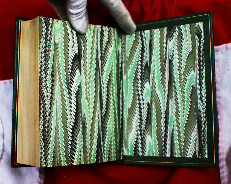 'The Beasts of Tarzan', First Edition, By Edgar Rice Burroughs -A.L.Burt & Co, New York, 1916. With Illustrations by J. Allen St. John, Bound In Full Green Morocco Leather, With Gold Tooling by Sangorski & Sutcliffe for Asprey of Bond St.London