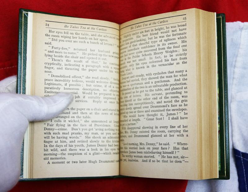 Sapper Cyril McNeile – Bull-Dog Drummond – 1st Edition Hodder & Stroughton, First UK Edition 1920 Rebound Green Morocco by Sangorski & Sutcliffe