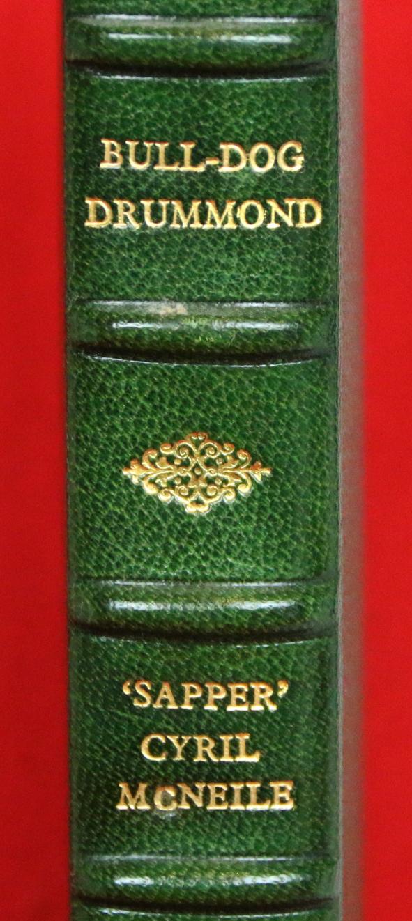 Sapper Cyril McNeile – Bull-Dog Drummond – 1st Edition Hodder & Stroughton, First UK Edition 1920 Rebound Green Morocco by Sangorski & Sutcliffe