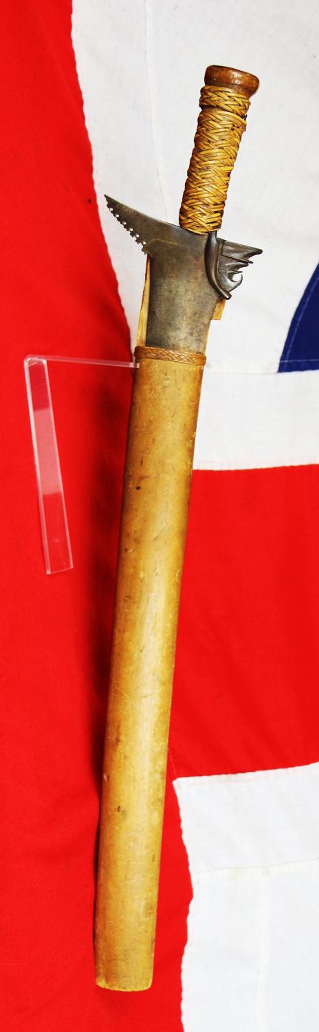 A Fabulous & Massive Antique Moro Keris Kalis, A Phillipines Pre Colonial Style Warrior's Sword