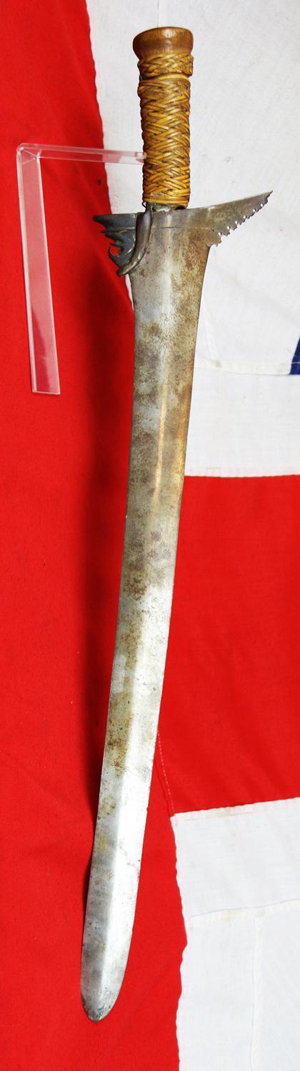 A Fabulous & Massive Antique Moro Keris Kalis, A Phillipines Pre Colonial Style Warrior's Sword