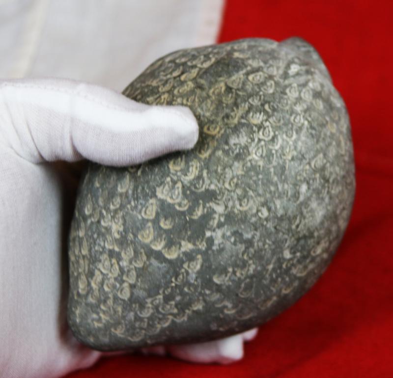 One of The Rarest We Have Ever Seen, An Early Crusades Period 10th Century, Byzantine, Ceramic Greek Fire 'Grenade' Superbly Decorated With Incised Individual Flames & A Moulded 'Ball of Fire' Decor Spout Surround. Around 1,100 Years Old