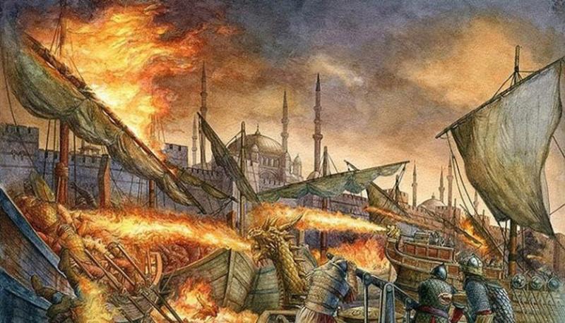 One of The Rarest We Have Ever Seen, An Early Crusades Period 10th Century, Byzantine, Ceramic Greek Fire 'Grenade' Superbly Decorated With Incised Individual Flames & A Moulded 'Ball of Fire' Decor Spout Surround. Around 1,100 Years Old