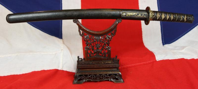 A Fabulous, Museum Grade Signed, Antique, Samurai O-Tanto, Shinto Period. All Original Edo Fittings, Goto School. Absolutely Impeccable Blade Showing Fine Original Edo Polish & Displaying It’s Excellent Gunome Hamon. Overall An Incredibly Handsome Sword