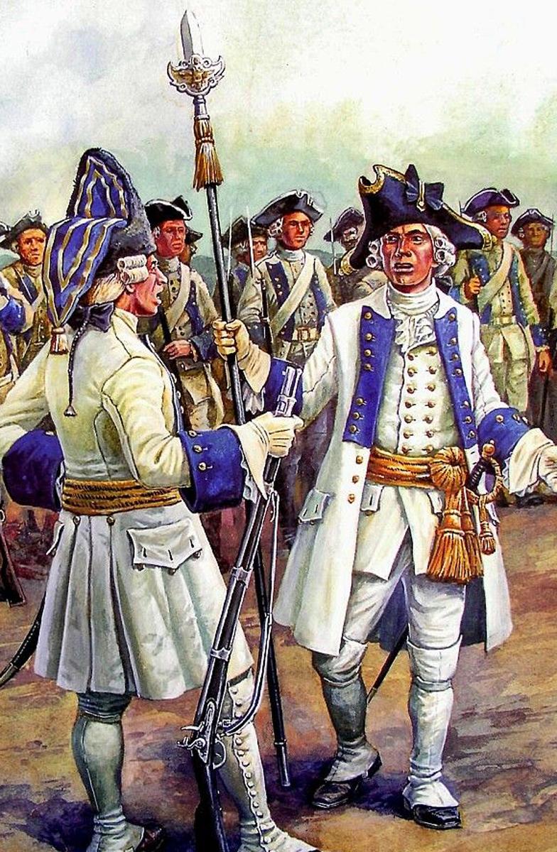 A Very Fine 17th Century Spontoon. Central Double Edge Blade With Side Wings. Used For Over 140 Years in Military Service Including From the English Stuart to Early Hanoverian Reigns, The French-Indian War & Revolutionary War In The Americas