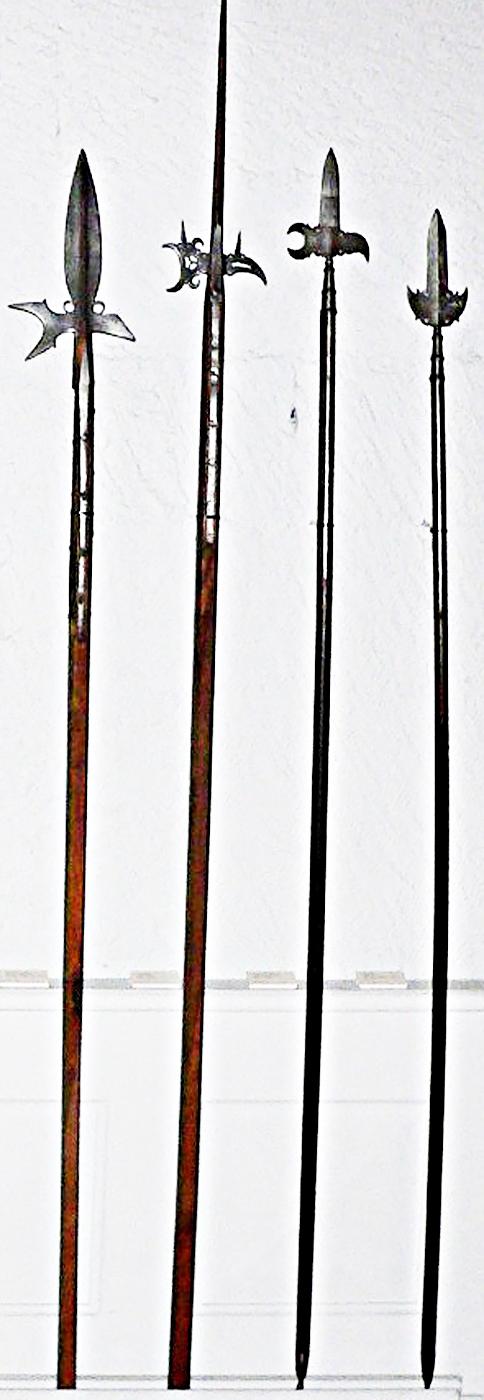 A Very Fine 17th Century Spontoon. Central Double Edge Blade With Side Wings. Used For Over 140 Years in Military Service Including From the English Stuart to Early Hanoverian Reigns, The French-Indian War & Revolutionary War In The Americas