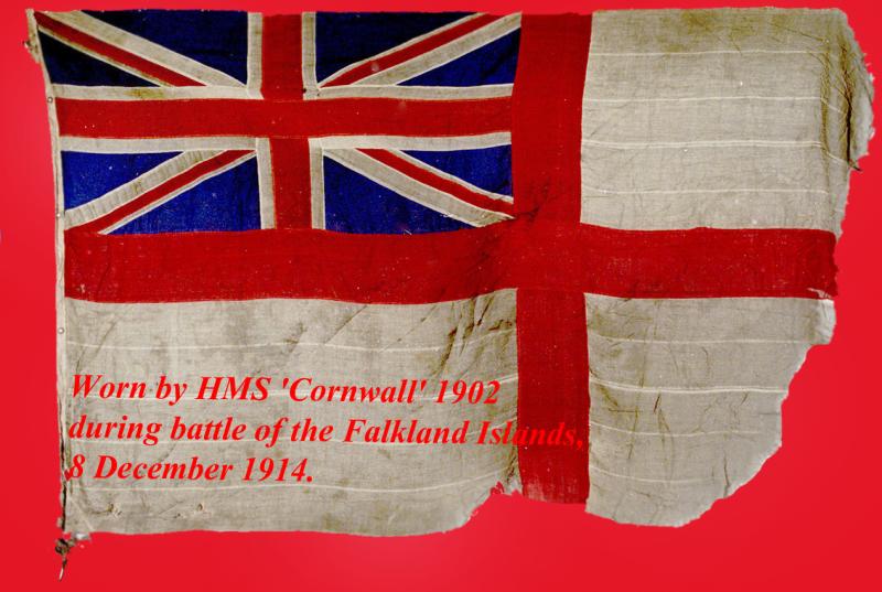 WW2 Royal Canadian Naval Battle Flag White Ensign. Made By Piggott Brothers and Co. Bishopsgate London. His Majesty's Canadian Naval Service On Juno Beach, the D.Day Normandy Landings