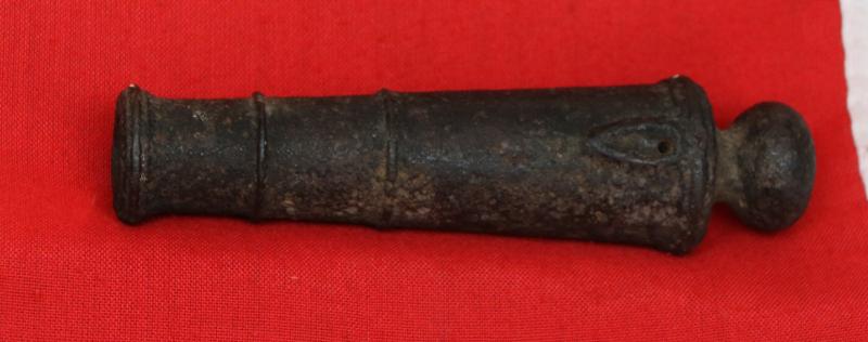 Superb 18th Century American Revolutionary War, King George IIIrd Period Naval Hand Cannon From The Barbary Pirate Raids Period. From 1795, The Annual 'Tribute' Paid to the Regency of Algiers Was 20% of United States Federal Government Expenditure