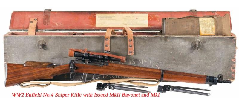 Very Rare & The Most Collectable Bayonet of WW2. A WWII British Lee Enfield No 4 MK 1 Cruciform Spike Bayonet By ‘SM’ (Singer Manufacturing Co) With MK 1 Scabbard. The Earliest, & Briefly Issued Bayonet Of The No4 Rifle in WW2