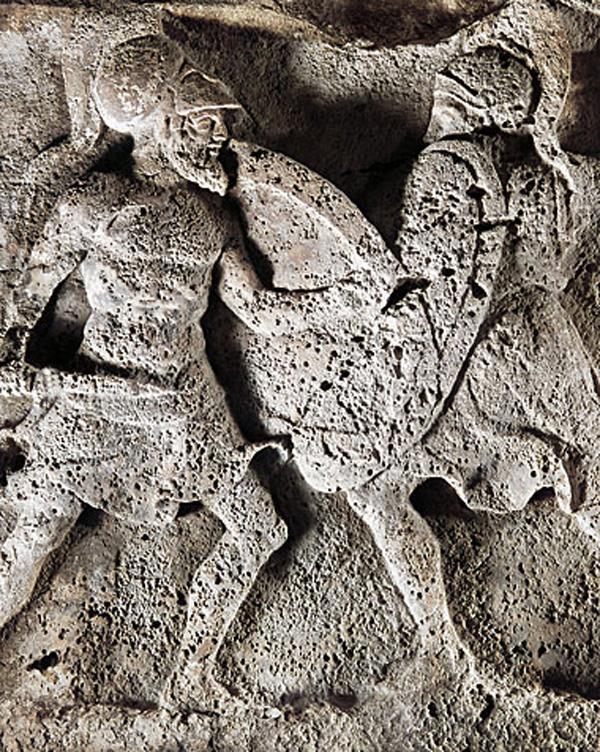 A Simply Exquisite Original Bronze Age Short Sword Used From The Trojan Wars To The Greco-Persian Wars Era. The Trojan War Was Waged Against the City of Troy by the Achaeans (Greeks) After Paris of Troy Took Helen From Her Husband Menelaus, King of Sparta