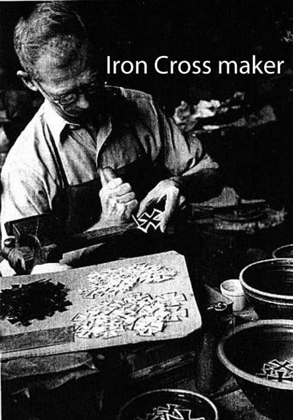 An Excellent German WW1 Iron Cross, Near Mint Condition, Silver Mount rim and Iron Centre Issued in WW1 But Worn in both WW1 and WW2. WW2 Souvenir of a Former D.Day Combat Veteran