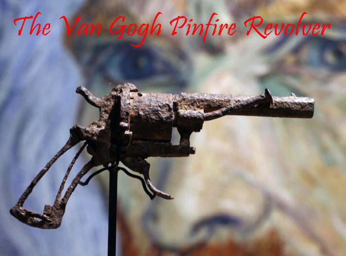 19th Century, 1858 Lefrauchaux 7mm Pinfire Pocket Revolver, With Foldaway Trigger. A Pair To The Vincent van Gogh Pistol That Sold for $182,000 in June 2019. A Very Interesting And Inexpensive Original Antique Arms And Armour Collectible