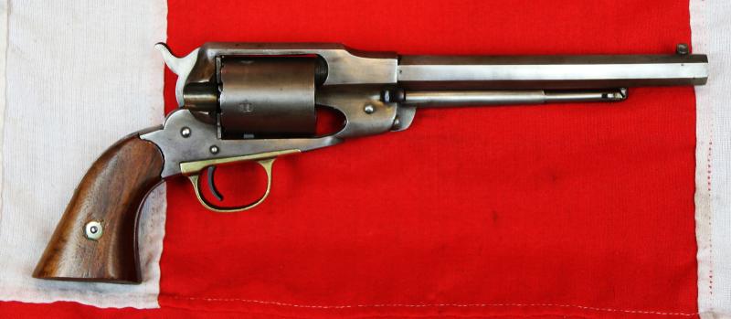 A Rare and Original, American, Antique Civil War Remington Large Calibre Army Revolver, With an Original Wild West Rimfire Cartridge Conversion Upgrade. A Superb 5 Shot Revolver. One of The Most Interesting & Historical Guns of The Civil War & Frontier