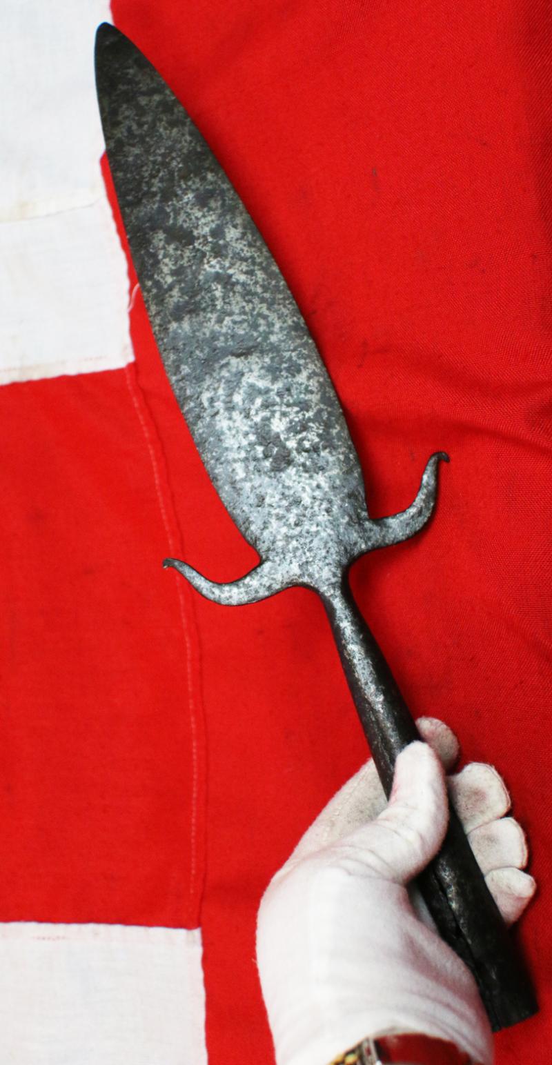 An Original & Super, 17th Century English Civil War Period Pikeman's Partizan Polearm Head