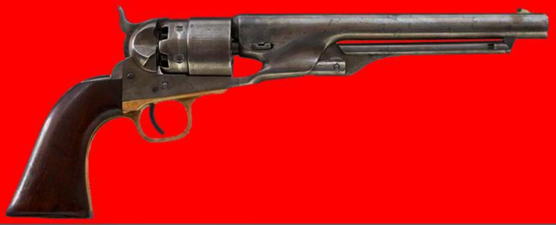 A Superb Original American Civil War Issue Colt Single Action Army Revolver, .44 Calibre. 6 Shot .44” Colt Army Single Action Percussion Revolver. One Of The Most Famous Antique Revolvers Ever Made
