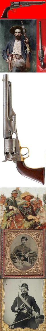 A Superb Original American Civil War Issue Colt Single Action Army Revolver, .44 Calibre. 6 Shot .44” Colt Army Single Action Percussion Revolver. One Of The Most Famous Antique Revolvers Ever Made