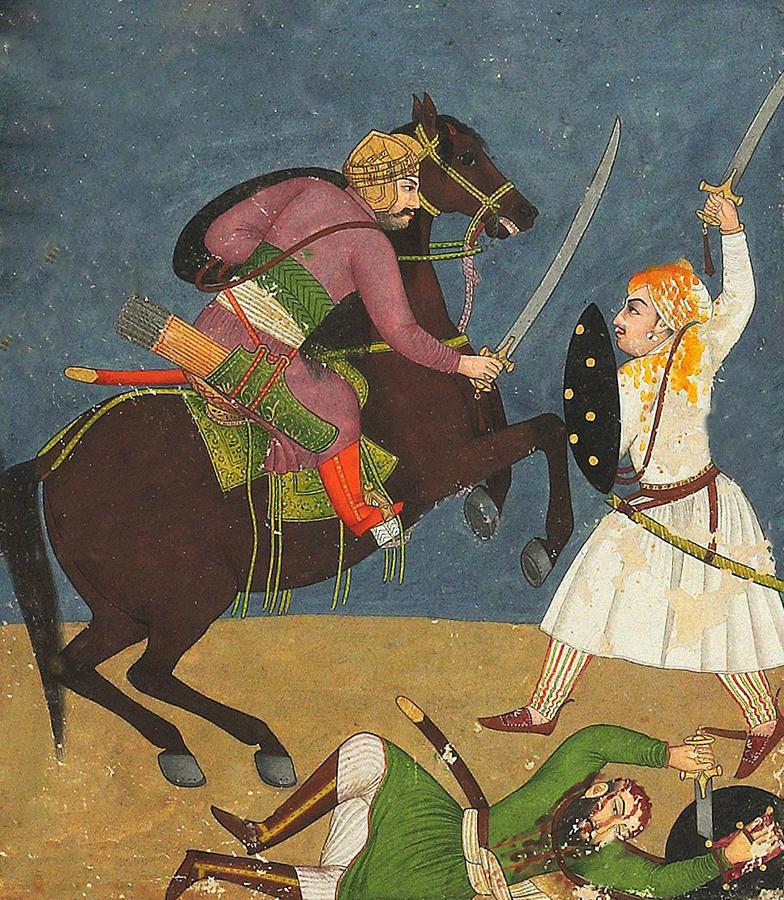 A Really Good and Interesting 18th Century Indian Sikh or Mughal Empire Lahore Combat & Battle Talwar, With a Good Blade