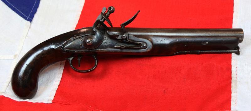 Historical 1796 pat. Heavy Dragoon Trooper's Pistol, Tower of London Proofs, of Waterloo, Used by the Union & Household Brigade, Service Issue, .75 Upgraded Barrel Size Version of 1798. For Extra Penetrative Power Against French Cuirassiers Breast Armour