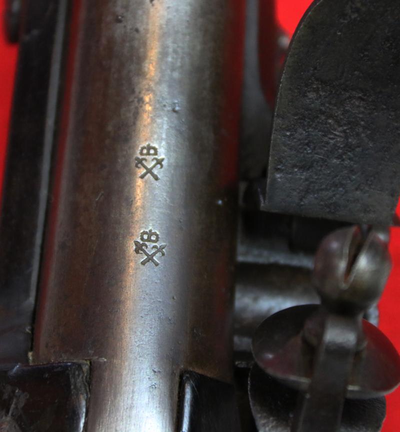 Historical 1796 pat. Heavy Dragoon Trooper's Pistol, Tower of London Proofs, of Waterloo, Used by the Union & Household Brigade, Service Issue, .75 Upgraded Barrel Size Version of 1798. For Extra Penetrative Power Against French Cuirassiers Breast Armour