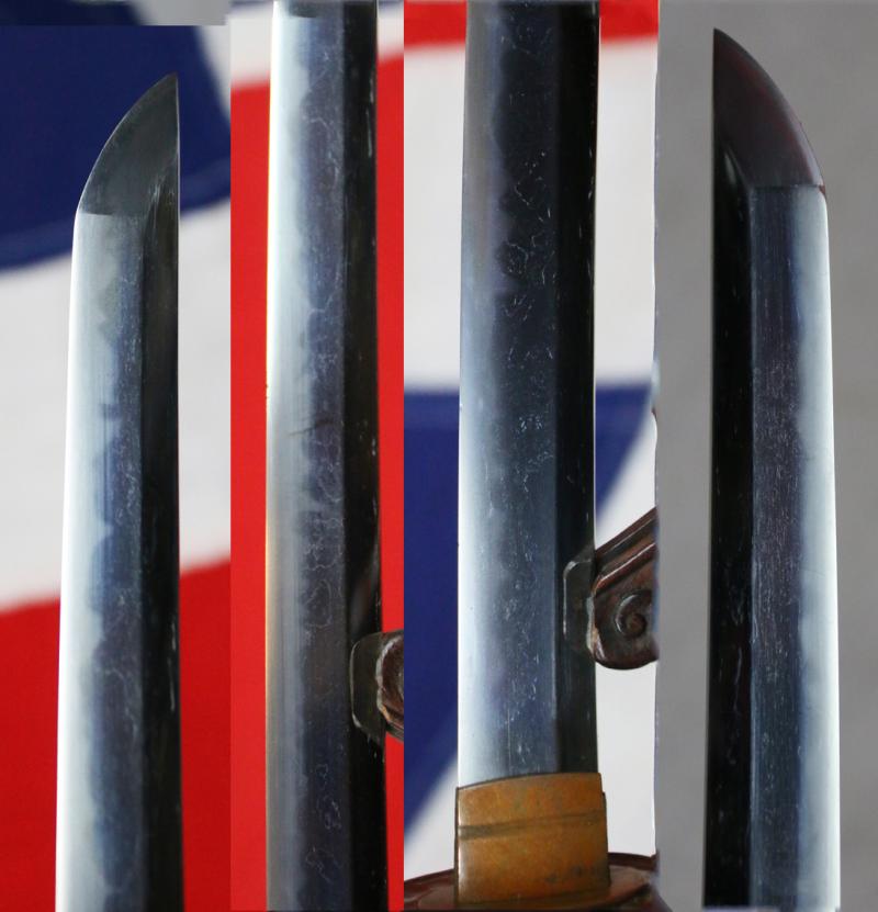 A Wonderful Samurai Sword Wakazashi Circa 1600 Mounted with a Fully Matching Original Edo Suite of Kiri 桐, The Japanese Empress Tree Design Mounts of Very High Quality, In Exceptional Overall Condition