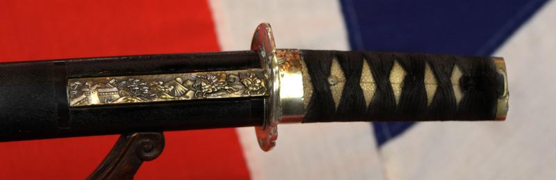 A Most Attractive & Handsome Antique Shinto Wakazashi Around 1600. With Silver Koshirae & Late Edo Sukashi Hawk & Chidori Tsuba. Fine Blade With Beautiful Suguha Hamon, Itame Hada. In Full and Beautiful Polish .