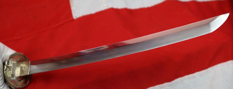 A Most Attractive & Handsome Antique Shinto Wakazashi Around 1600. With Silver Koshirae & Late Edo Sukashi Hawk & Chidori Tsuba. Fine Blade With Beautiful Suguha Hamon, Itame Hada. In Full and Beautiful Polish .