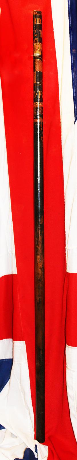 Very Rare, Possibly the Oldest Surviving Example in Existence, From The 18th Century, King George IIIrd 'Bow Street Runner's' Thief-Taker's or Beadle's Quarterstaff With Royal Crest From the Century Before the Founding of The Earliest British Police