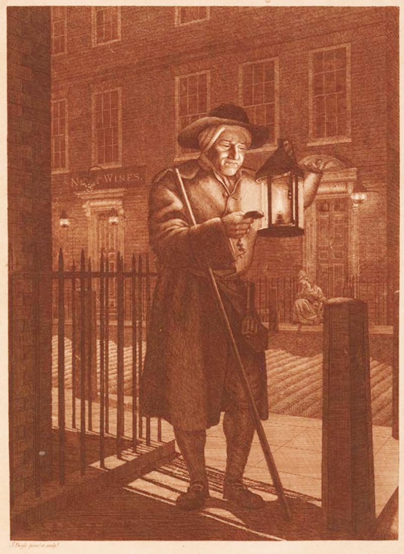 Very Rare, Possibly the Oldest Surviving Example in Existence, From The 18th Century, King George IIIrd 'Bow Street Runner's' Thief-Taker's or Beadle's Quarterstaff With Royal Crest From the Century Before the Founding of The Earliest British Police